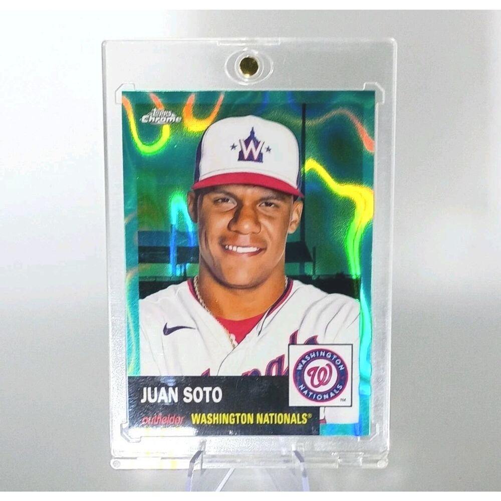 2022 Topps Chrome Platinum Ann. Juan Soto #300 Aqua Lava REFRACTOR 132/299